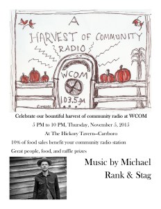 WCOM Fundraiser November 5 